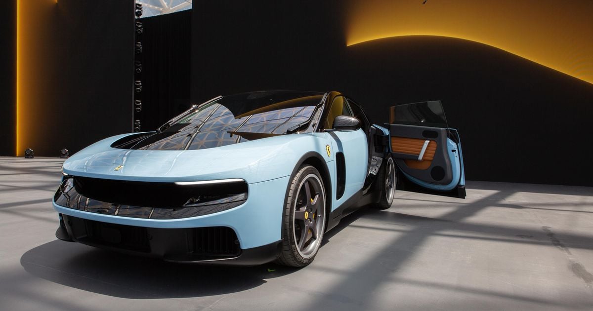 Ferrari’s first electric car makes a real sound, and it isn’t faked